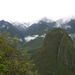 Mist clouds of the peaks of Machu Picchu