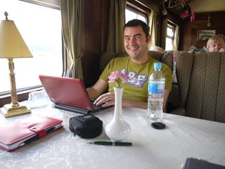 Agatha writing, the train is owned by the orient express!