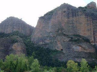 Cliff views on the journey