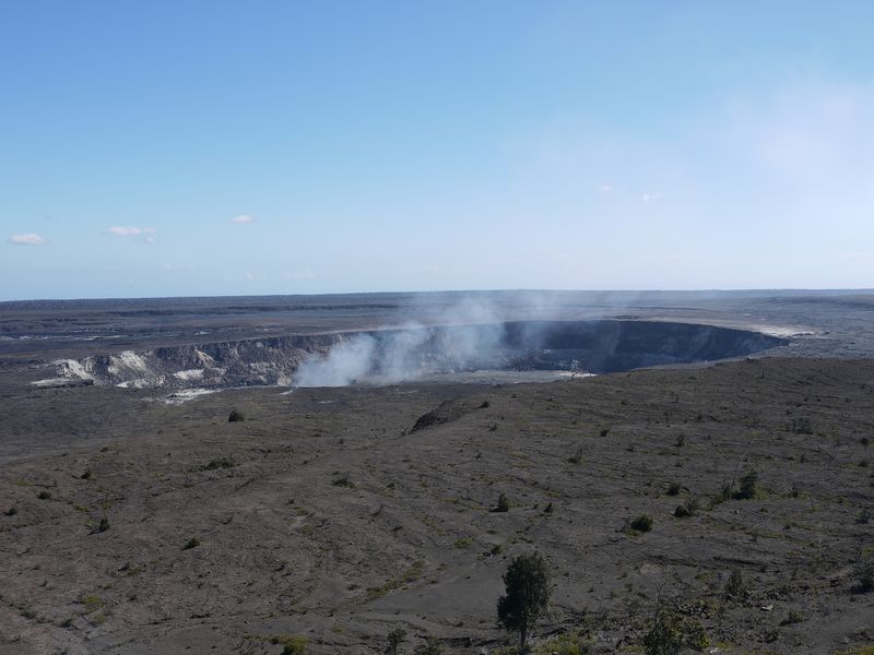 Volcano crater