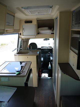 Inside the camper