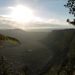 Sunset over the crater