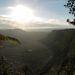 Sunset over the crater