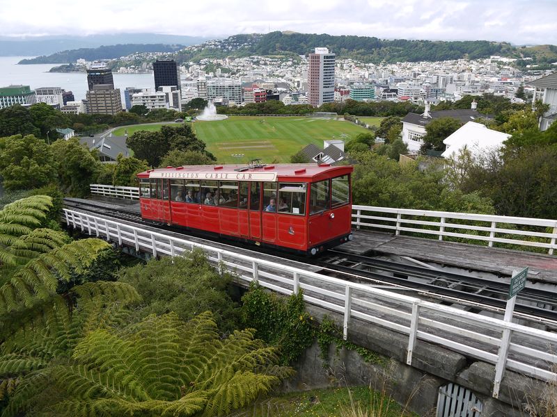 Wellington with the cable car
