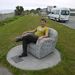 Paul relaxing Hokitika beach