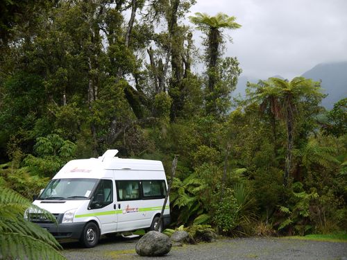 Our campsite for tonight in Franz Josef