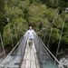 On the bridge Hokitika Gorge