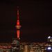 Sky Tower at night