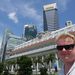 David outside the Fullerton Hotel