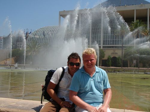 Singing fountains in Valencia