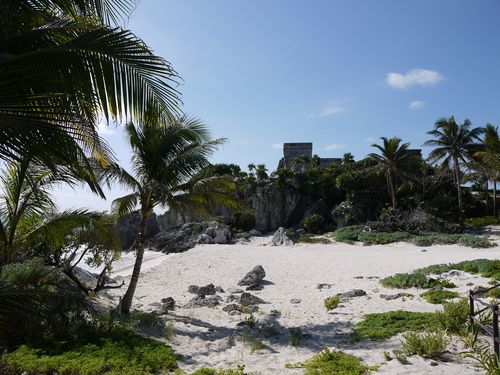 Tulum, the ruins on the beach