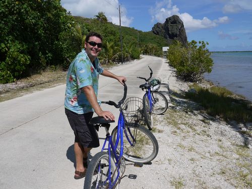 Cycling around the island