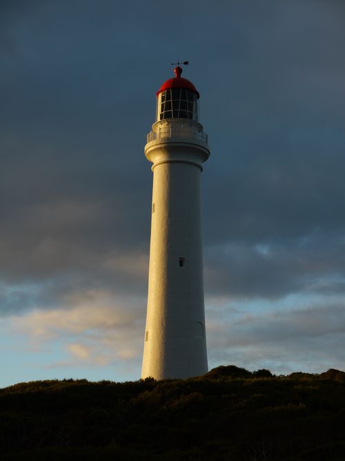 Round the Twist Lighthouse in the setting sun