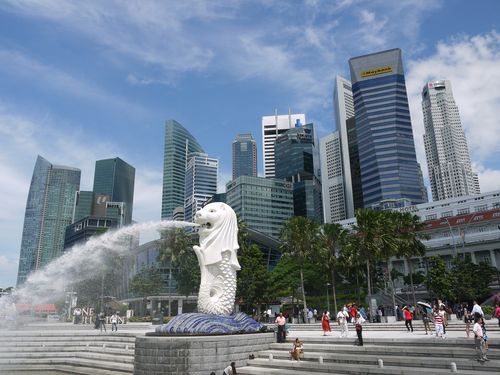 Singapore and the Merlion