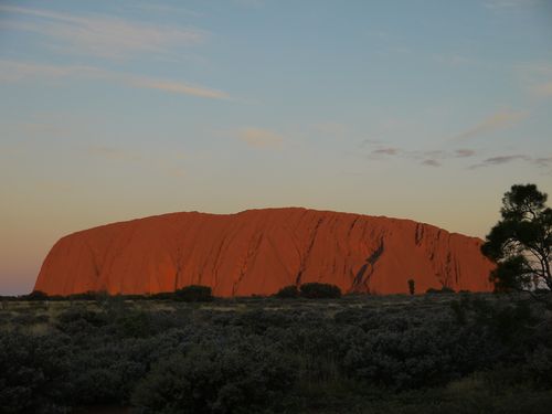 Uluru at sun down